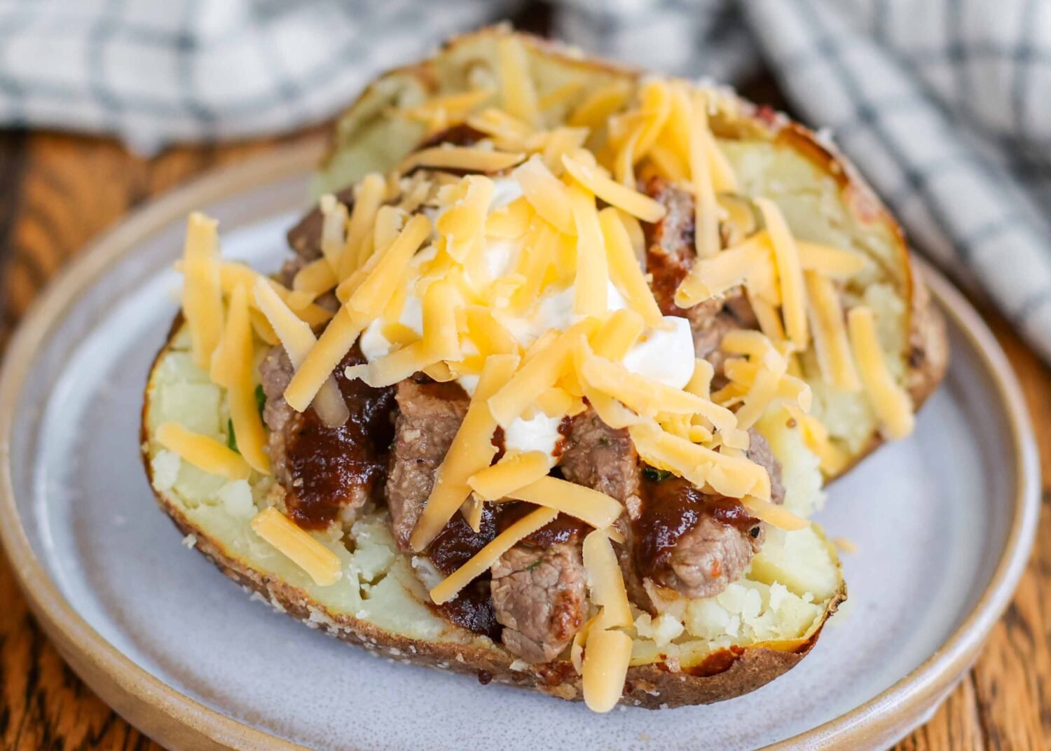 Loaded Steak and Potato Bake