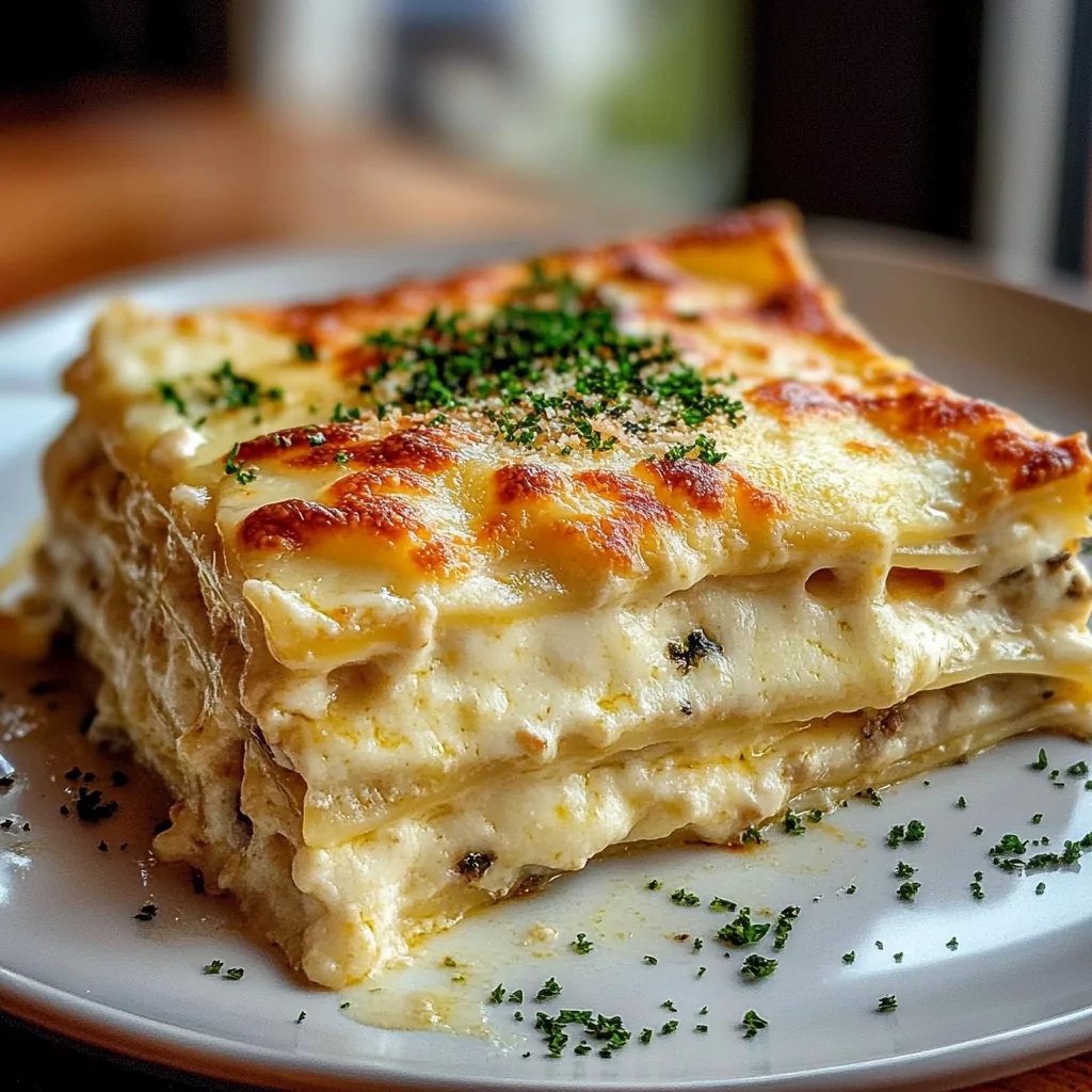 Creamy White Lasagna Delight