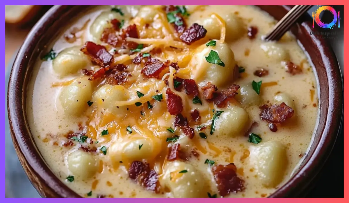 Bacon Cheddar Gnocchi Soup