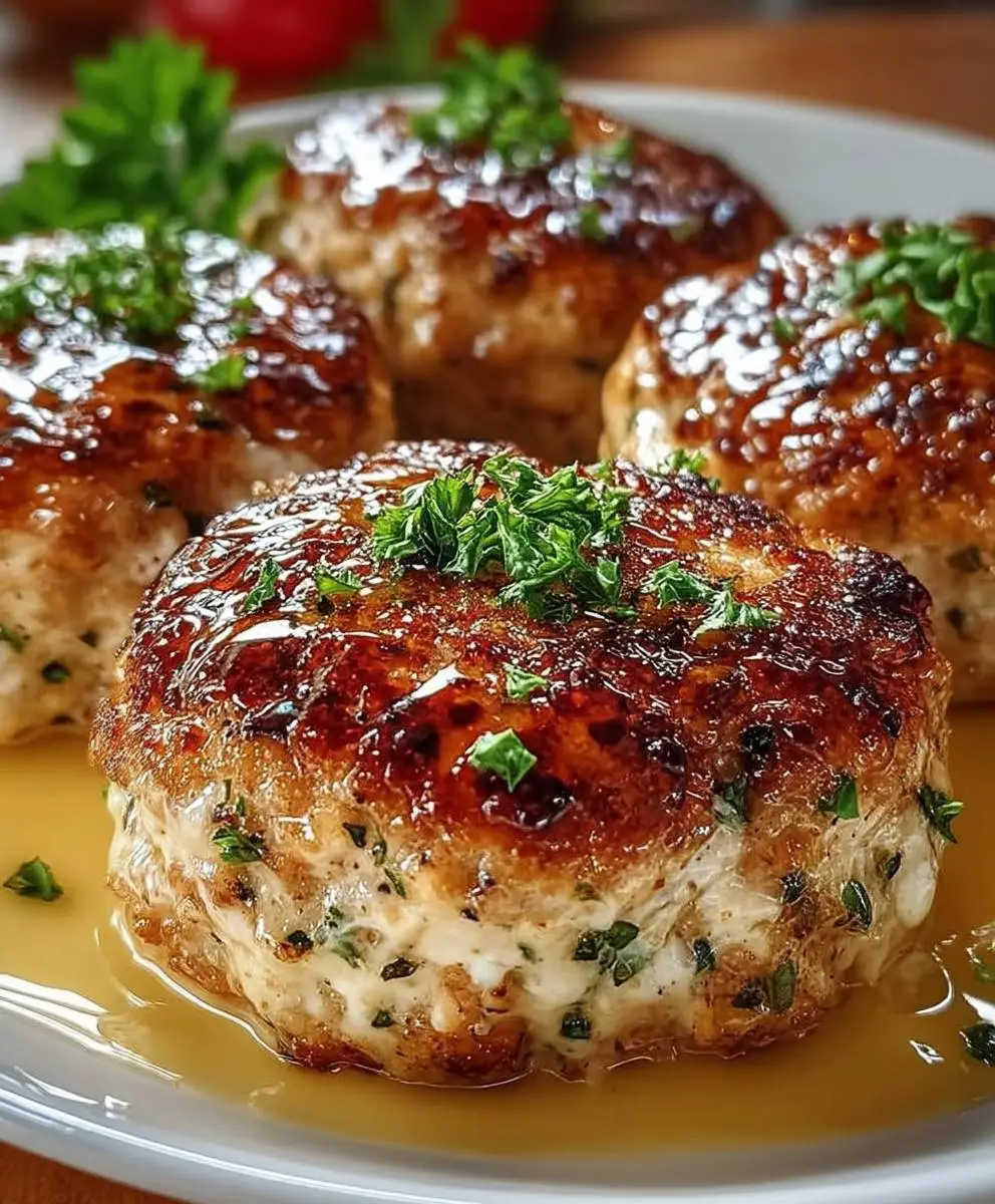 Chicken Meatloaf: Garlic Parmesan Flavor