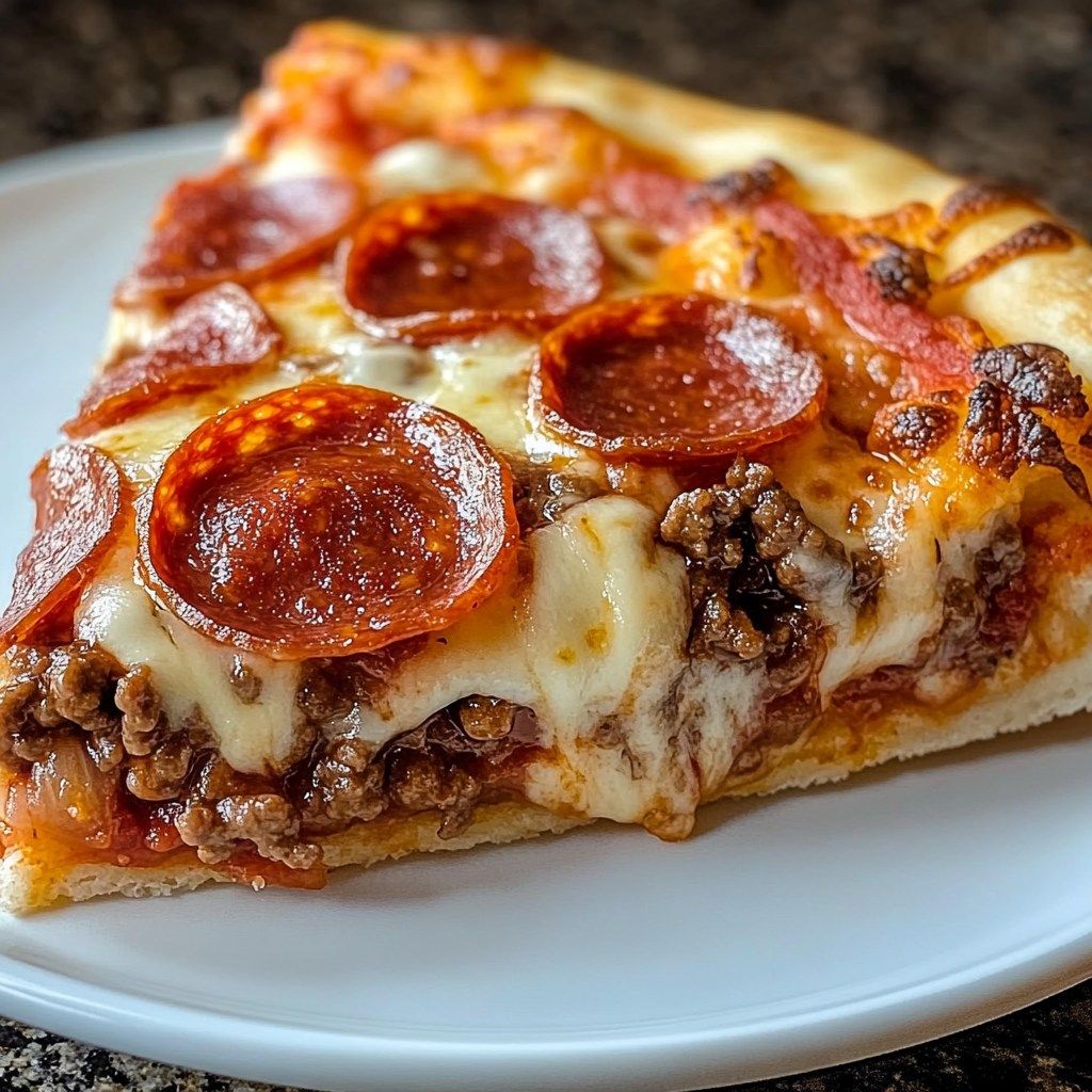 Deep Dish Hamburger, Sausage & Pepperoni Pie