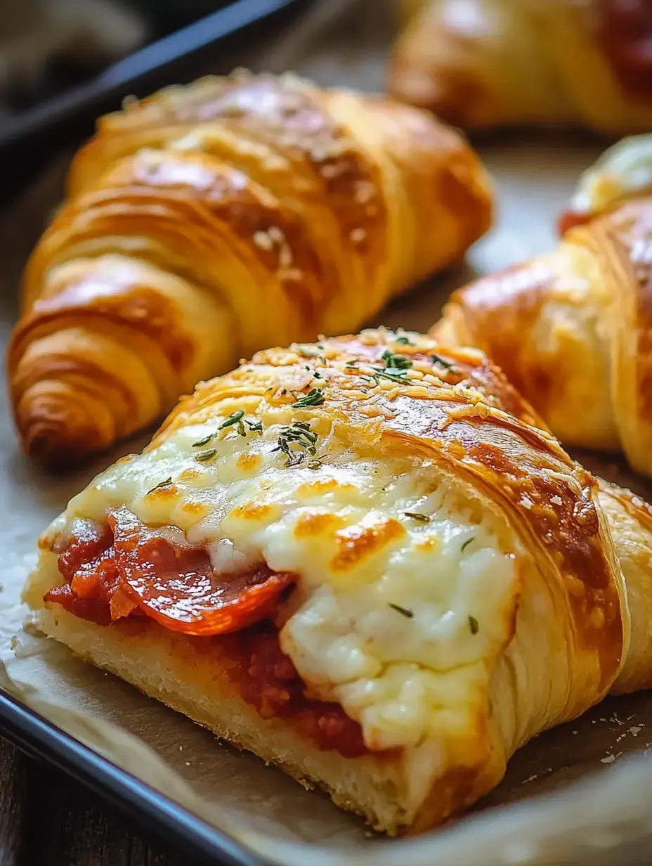 Mozzarella pepperoni crescent rolls