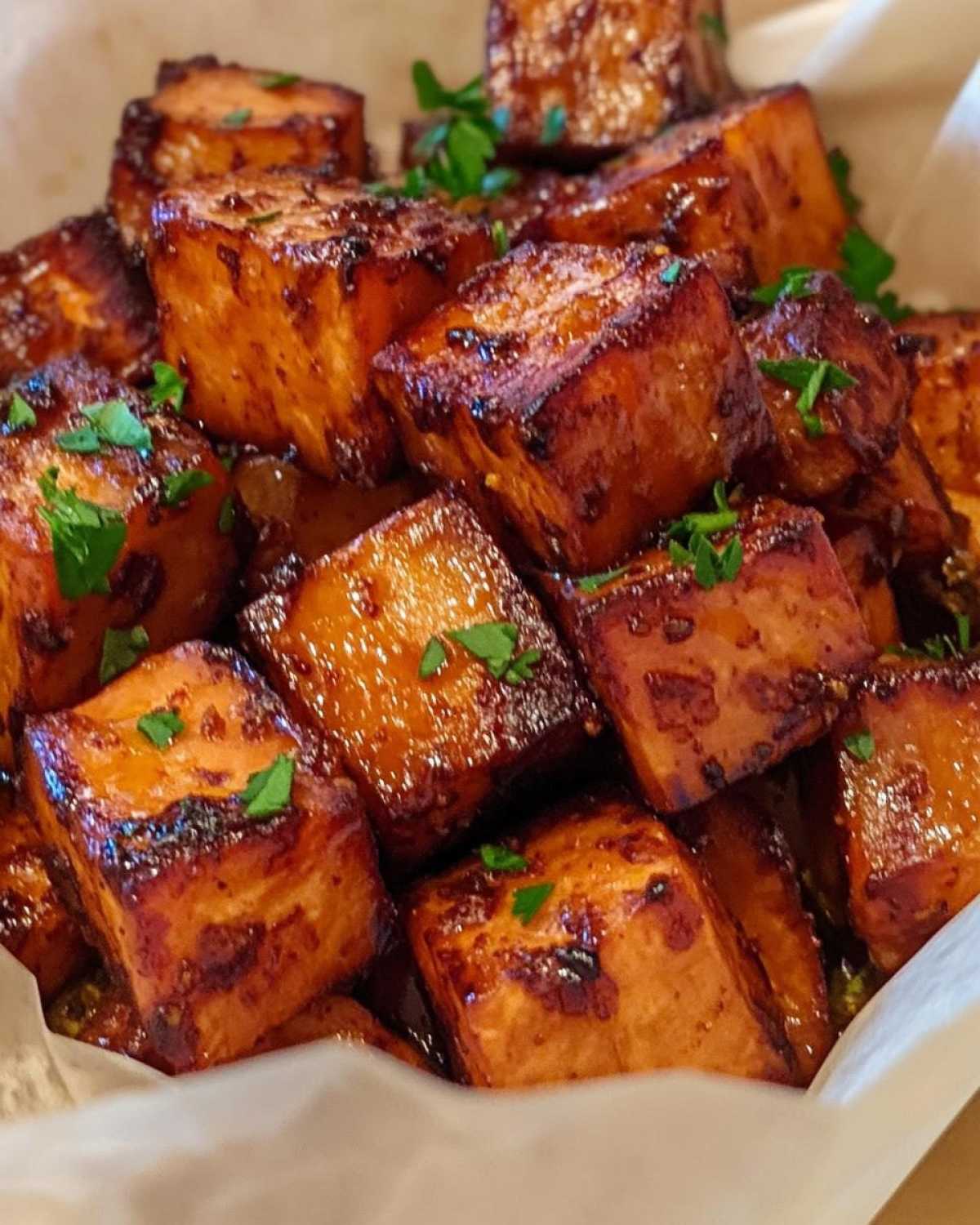 Roasted Sweet Potatoes with Cinnamon