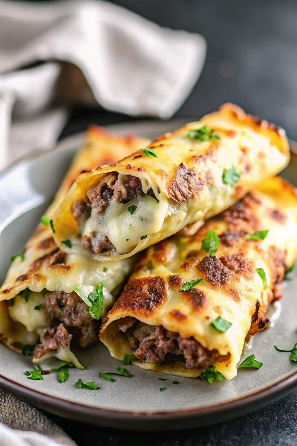 Keto Philly Cheesesteak Rolls