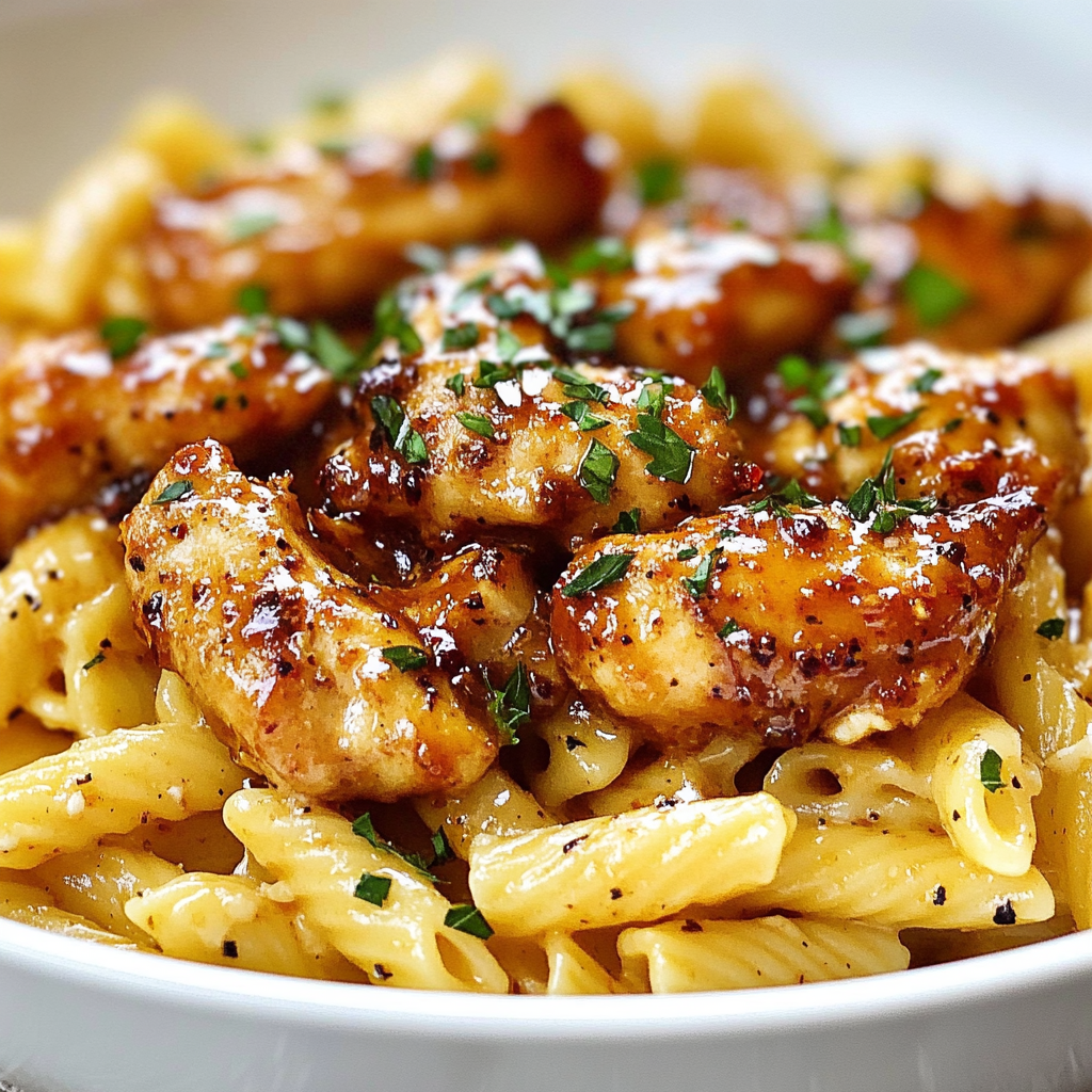 Easy Honey Pepper Chicken Pasta Recipe for Dinner