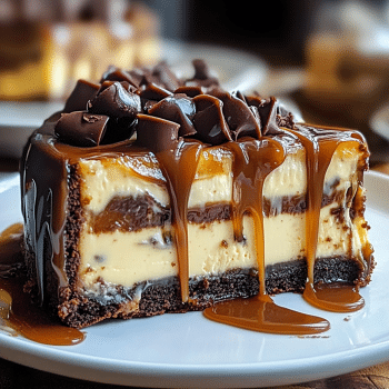 Caramel Brownie Cheesecake