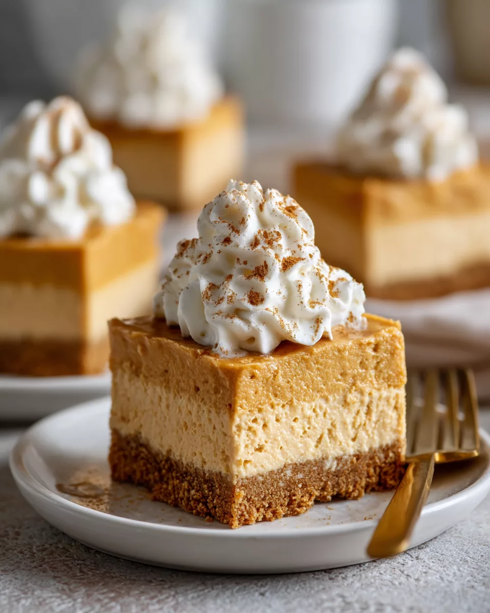 Delightful No Bake Pumpkin Cheesecake Bars