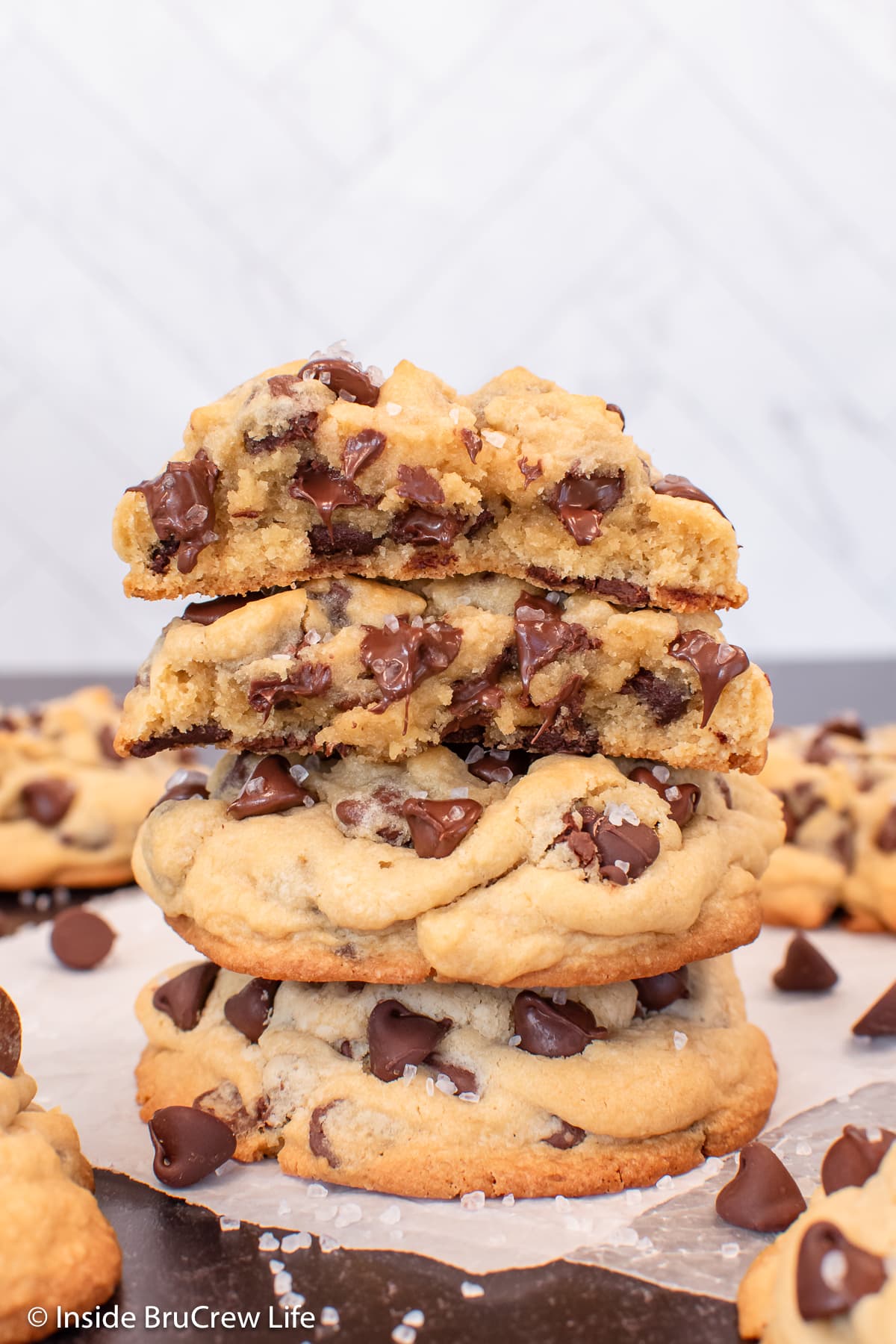 Ultra Thick Bakery Style Chocolate Chip Cookies – Crispy Edges, Gooey Centers
