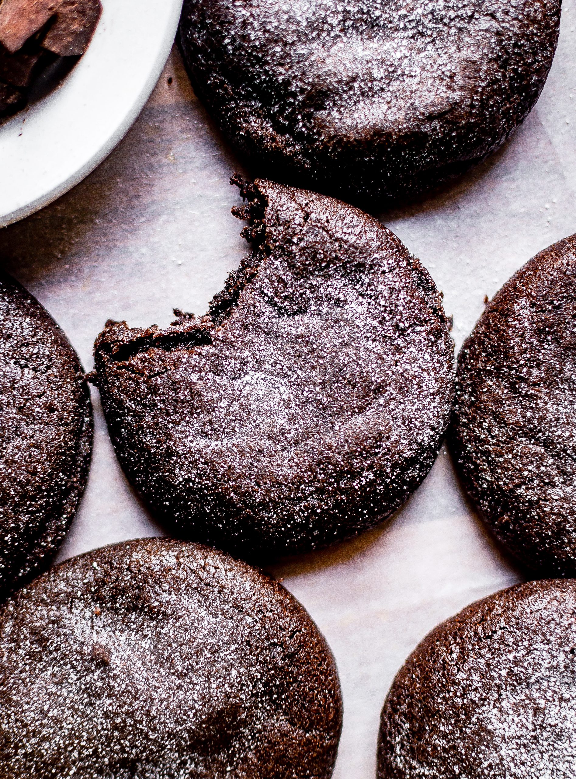 Molten chocolate lava cookies