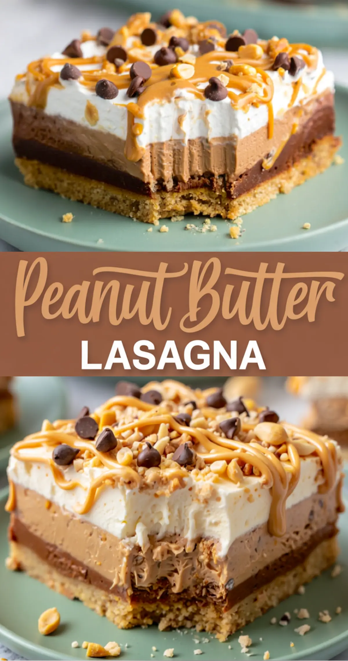 No-Bake Peanut Butter Lasagna