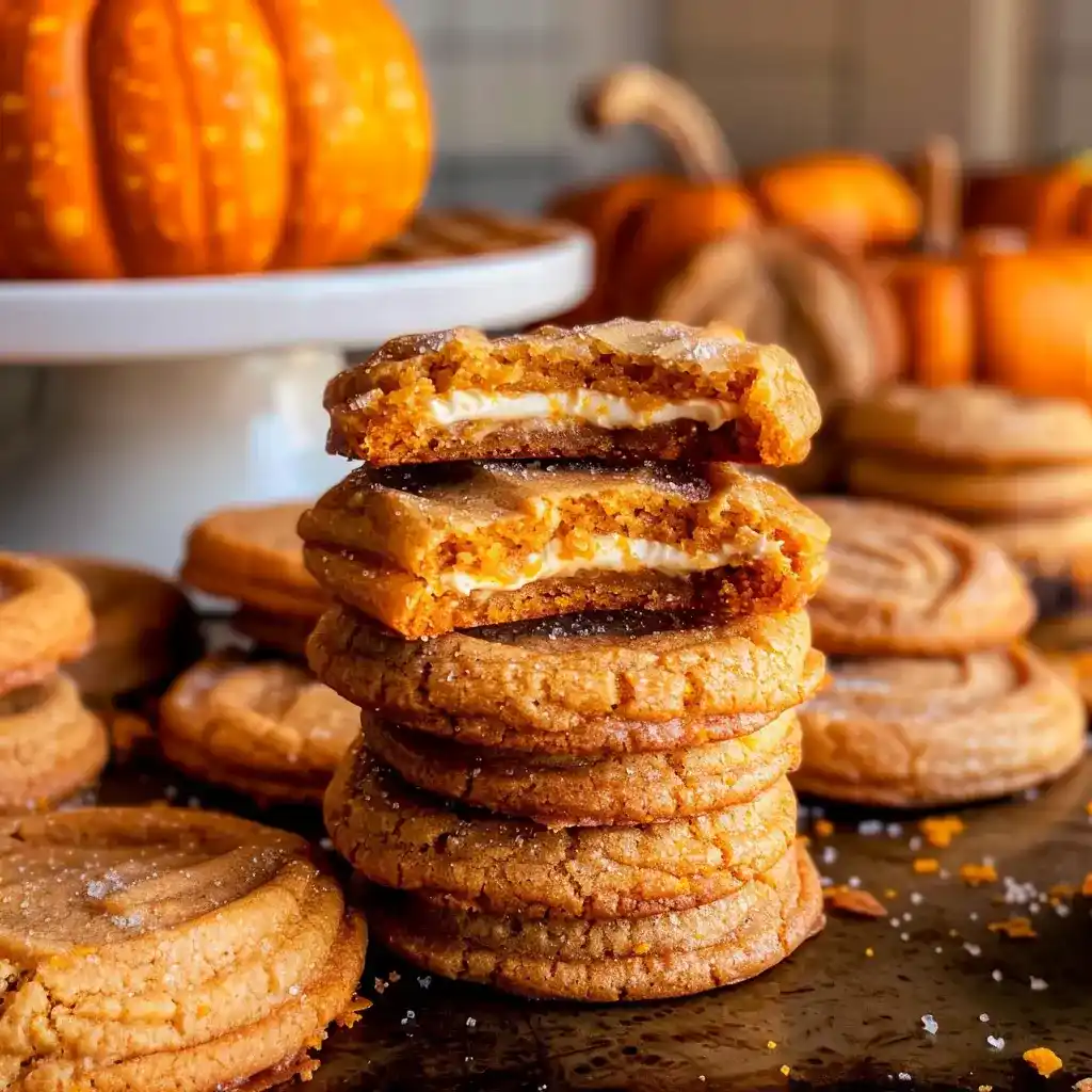 Pumpkin Cheesecake Cookies