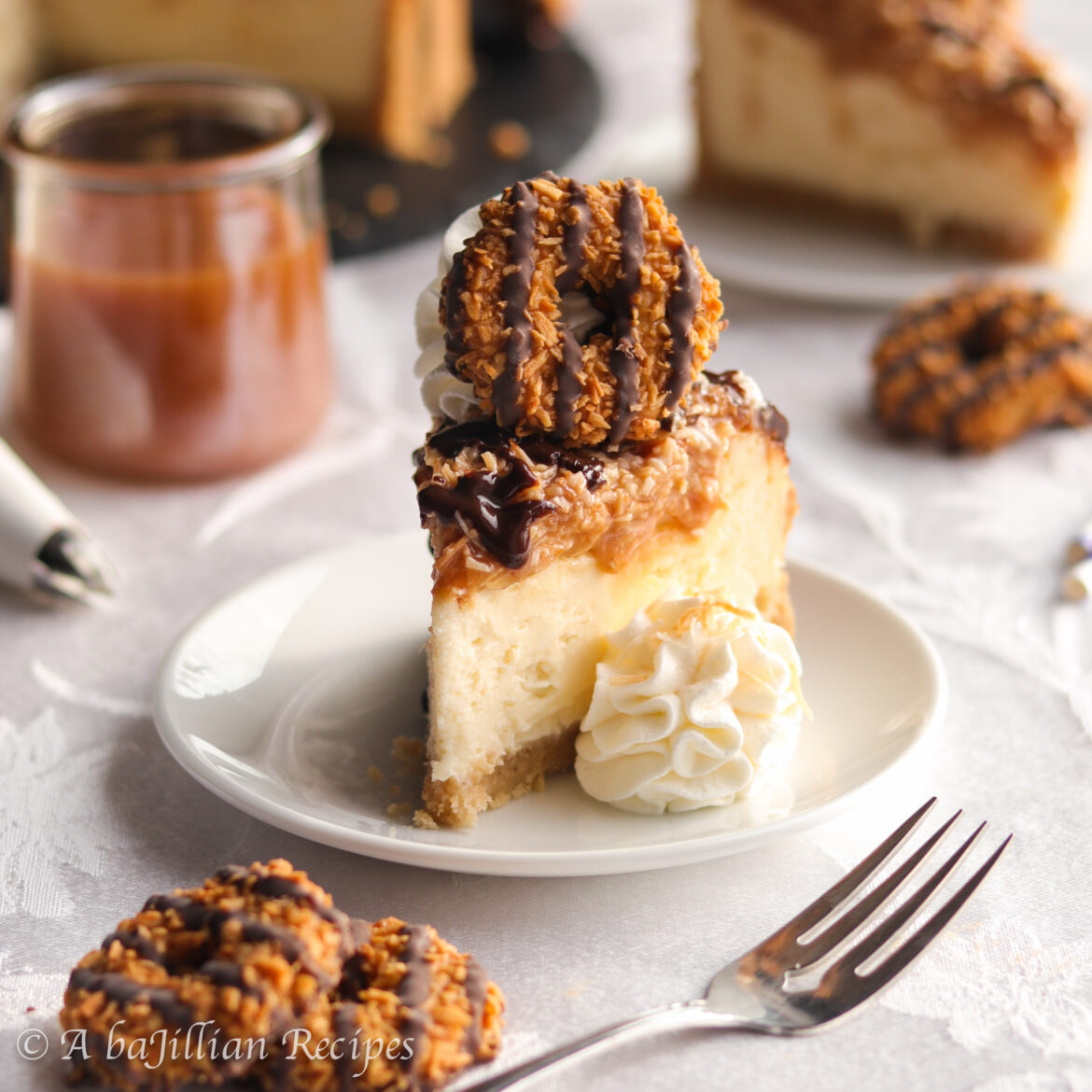 Rich and Creamy Samoa Cheesecake