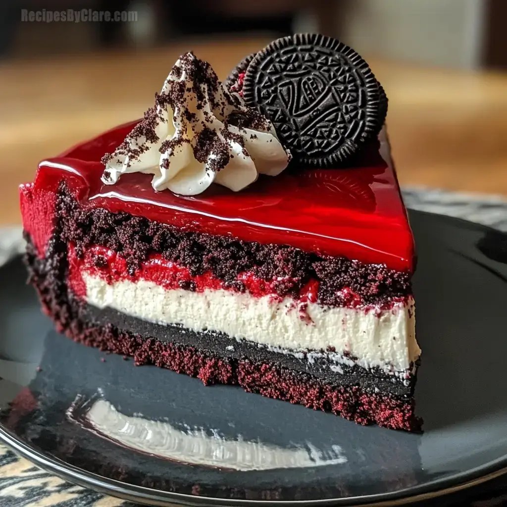 Red Velvet Oreo cheesecake cake recipe