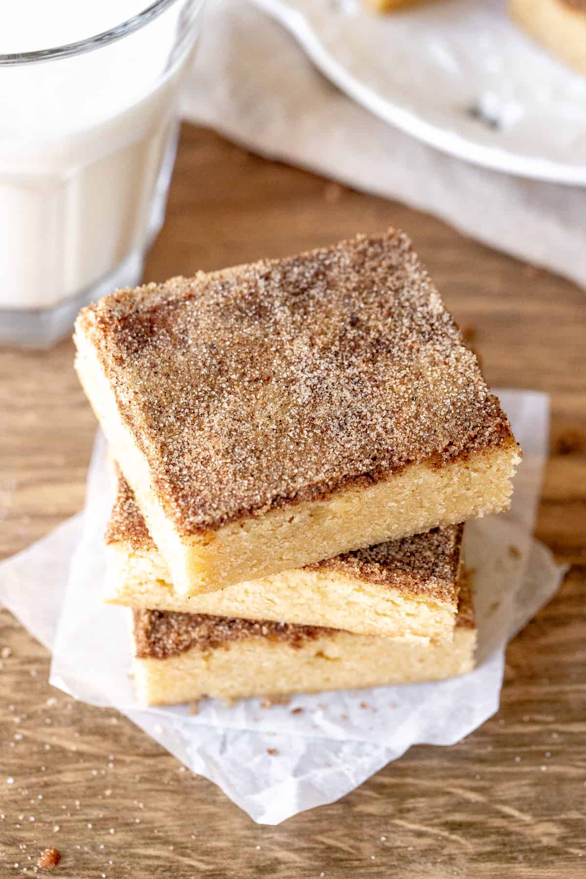 Chewy Snickerdoodle Cookie Bars