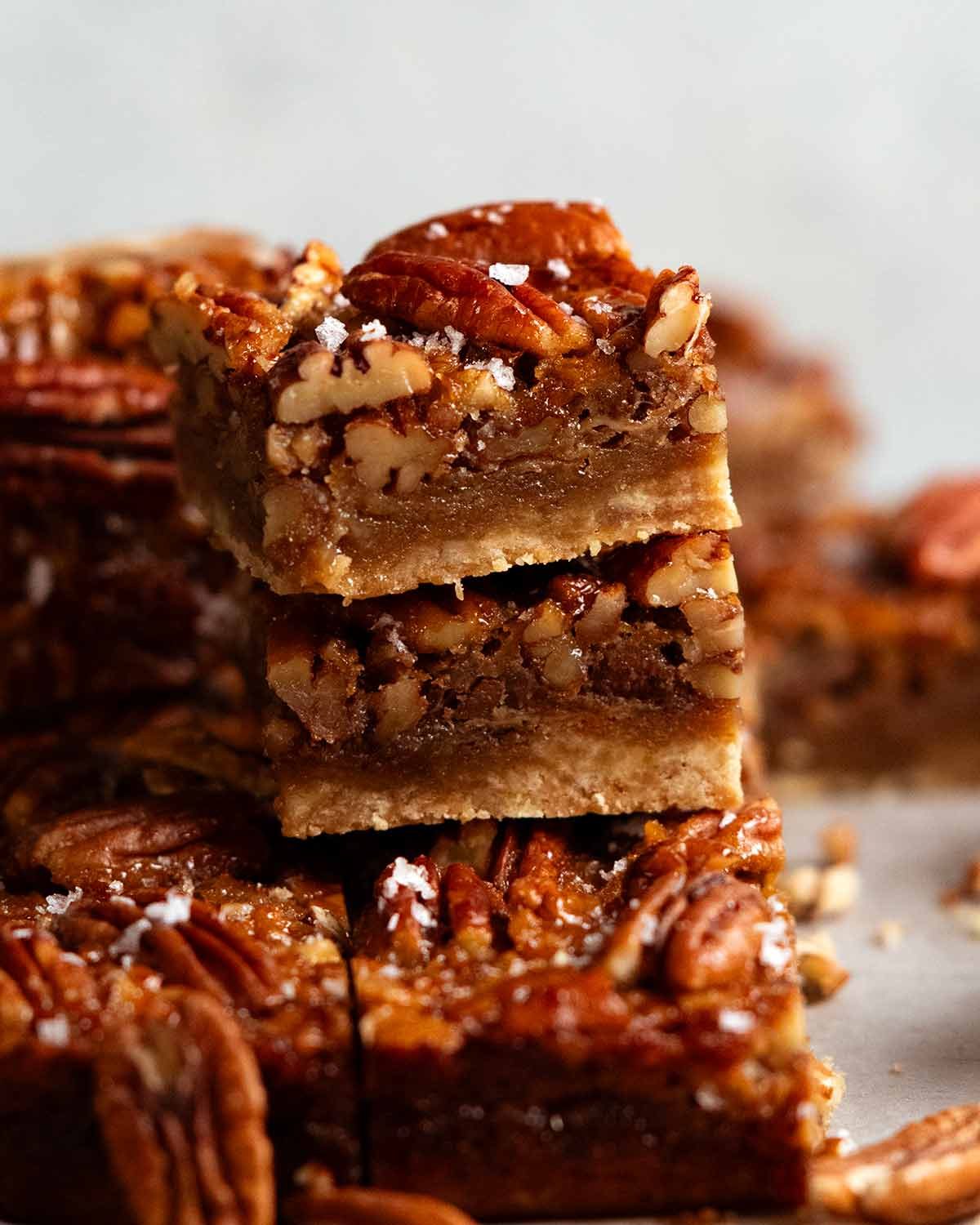 Maple pecan pie bars