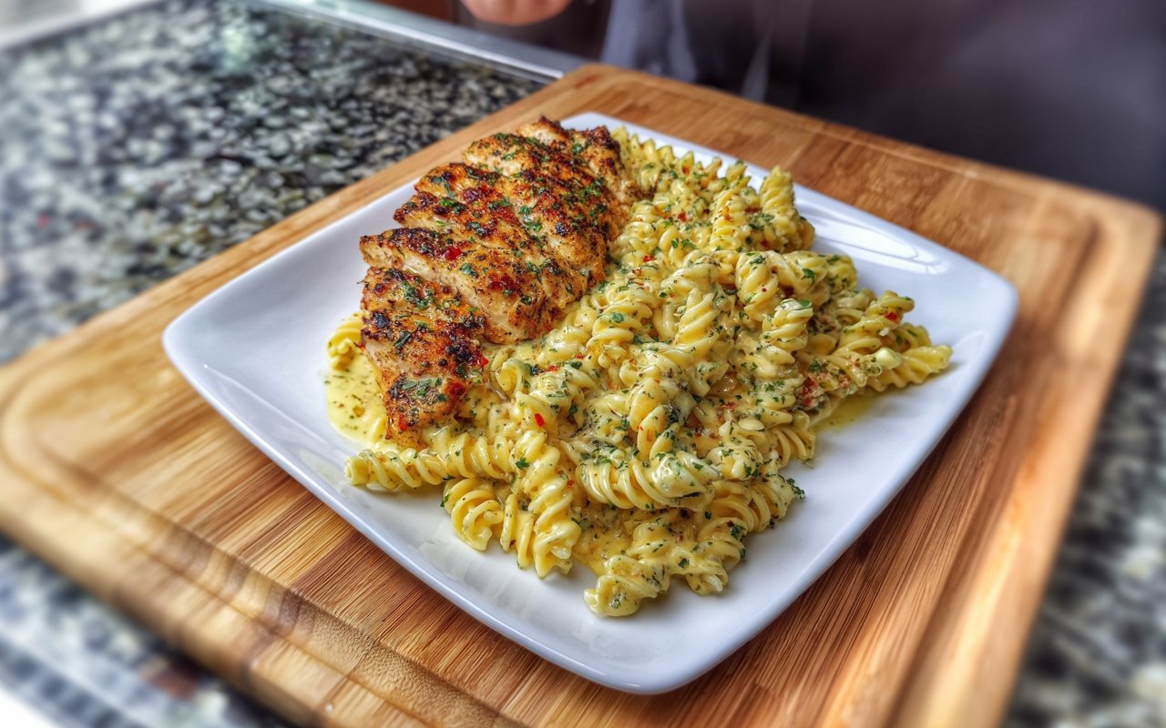 Creamy Garlic Parmesan Chicken Pasta