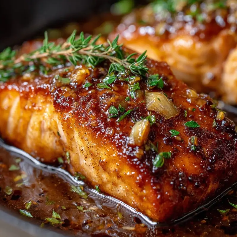 Salmon with Brown Sugar Garlic Glaze