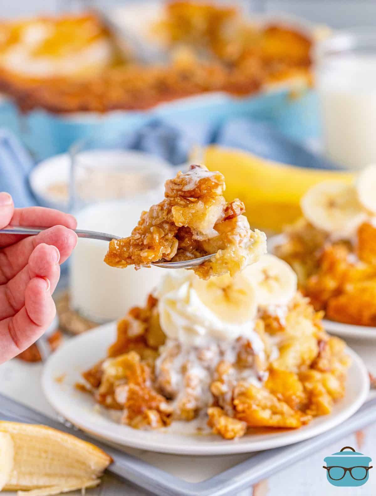Southern banana cobbler