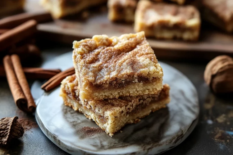 Cinnamon Swirl Snickerdoodle Blondies